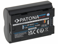 PATONA baterie pro foto Fuji NP-W235 2250mAh Li-Ion Platinum USB-C nabíjení