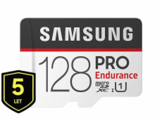 Samsung paměťová karta 128GB PRO Plus micro SDXC CL10 U3 (č/z: až 180/až 130MB/s) + SD adaptér