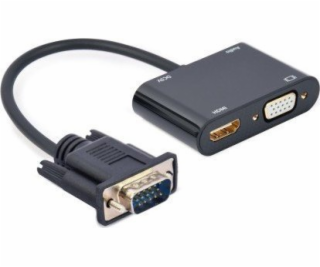 Prevodník signálu VGA pre HDMI + VGA Black, 15 cm