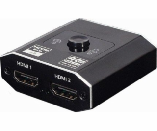 GEMBIRD Obojsmerný HDMI 4K prepínač, 2 porty