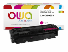 OWA Armor toner kompatibilní s Canon CRG-055H M, 5900st, červená/magenta