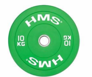 Olympic Bumper 10kg plate Green HMS CBR10