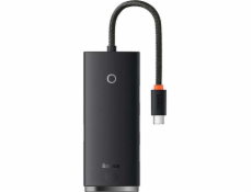 NONAME Baseus WKQX030301 Lite 4v1 HUB Dokovacia Stanica USB-C na 4x USB 3.0 Black 6932172606244