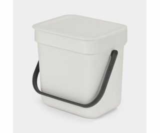 Brabantia Sort & Go Waste Bin Light Grey 3 L