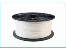 Filament PM tisková struna/filament 1,75 PLA bílá, 1 kg