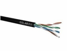 Solarix Instalační kabel venkovní UTP, Cat5E, drát, PE, box 100m SXKD-5E-UTP-PE