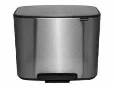 Brabantia Bo Pedal Bin steel matt FPP, 3 x 11 L