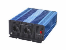 Carspa P1500-12, měnič napětí, 12V/230V 1500W, čistá sinusovka, USB