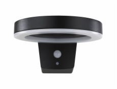 REV LED Solar Wandleuchte Round schwarz