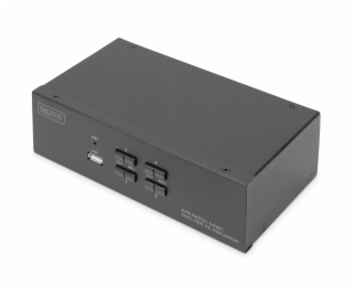 DIGITUS KVM-Switch 4-Port Dual-Display,4K, Display-Port