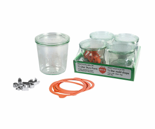 WECK Sturzglas 0,5l 4er Pack