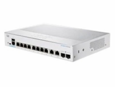 Cisco switch CBS350-8T-E-2G-UK, 8xGbE RJ45, 2xGbE RJ45/SFP, fanless - REFRESH