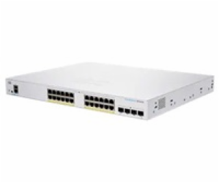 Cisco switch CBS350-24P-4G, 24xGbE RJ45, 4xSFP, fanless, ...