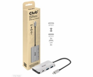 Club3D hub USB-C PD na 2x USB-C 10G porty a 2x USB-A 10G ...