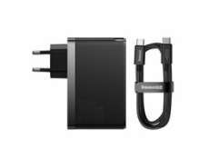 Baseus CCGP100201 GaN5 Pro Fast Nabíječka USB + 2xUSB-C 140W Black