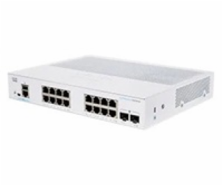 Cisco switch CBS250-16T-2G, 16xGbE RJ45, 2xSFP, fanless -...