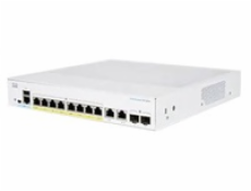 Cisco switch CBS350-8FP-E-2G-UK, 8xGbE RJ-45, 2xGbE RJ-45/SFP, fanless, PoE+, 120W - REFRESH