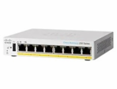 Cisco switch CBS250-8PP-D, 8xGbE RJ45, fanless, 45W, PoE - REFRESH