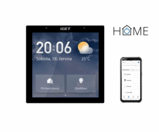 iGET HOME Gateway GW6 - LCD 4  brána Wi-Fi/Zigbee 3.0/Blu...
