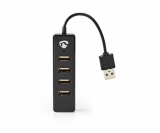 Nedis UHUBU2420BK - Počítačový Rozbočovač | USB-A Zástrčk...