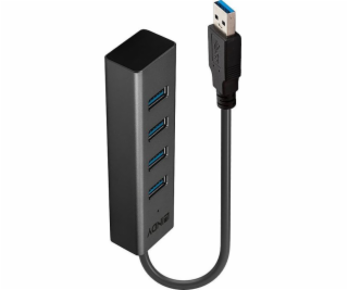 Lindy 4 Port USB 3.0 Hub, USB-Hub 43324