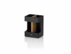 KELA Držák na zubní kartáčky Cube polyresin black KL-23688