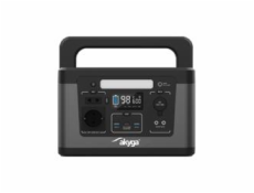 Akyga Přenosná elektrocentrála 600W / 461Wh, CEE 7/3 + USB-C PD 100W + 2x USB-A QC 3.0