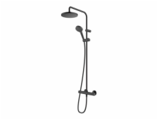 Sprchový sloup Hansgrohe Blend st. 20 cm černá matná s termostatickou baterií