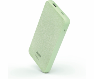 Hama Power Pack Fabric 10 green 10.000mAh USB-C + USB-A  ...