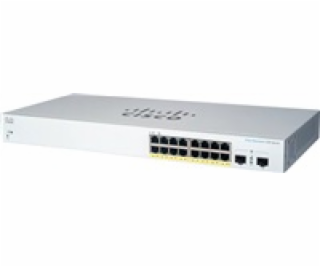 Cisco switch CBS220-16P-2G, 16xGbE RJ45, 2xSFP, fanless, ...