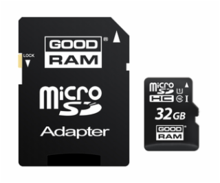 MicroSDHC 32GB CL10 + adapter GOODRAM 