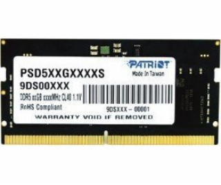 Patriot Memory Signature PSD58G480041S memory module 8 GB...