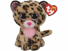 YOU INC. TY BEANIE BOOS LIVVIE hnědá/růžová leopard 24cm 36490 TY