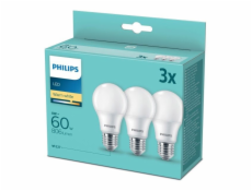 LED žárovka Philips E27 8W 2700K 230V A60  SET3ks  P775490