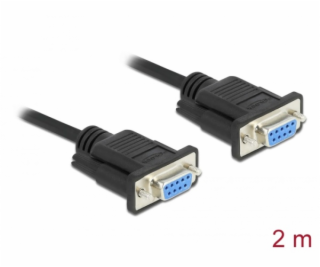 Delock Sériový kabel RS-232 D-Sub 9, null modem s krytem ...