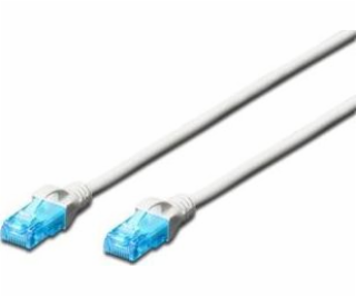 Patch cord U/UTP kat.5e PVC 7m Biały