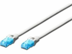 Patch cord U/UTP kat.5e PVC 7m Biały