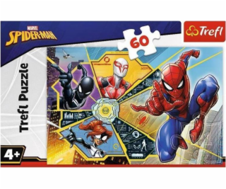 Trefl Puzzle 60el W sieci Spiderman 17372 Trefl