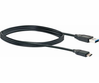 Kabel USB Schwaiger USB-A - USB-C 1 m Czarny (CK3141533)