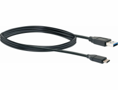 Kabel USB Schwaiger USB-A - USB-C 1 m Czarny (CK3141533)