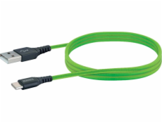 Kabel USB Schwaiger USB-A - USB-C 1.2 m Zielony (LPRO520501)