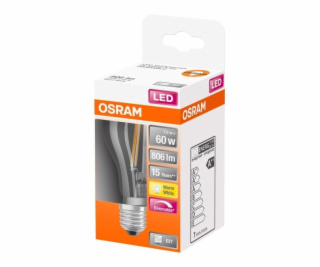 LED žárovka Osram A60 E27 7W 806 lm transparentní tepelná...