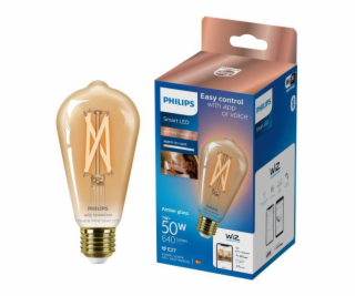 Philips ST64 E27 2000/5000 K oranžová LED žárovka