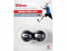 Wilson Wilson Staff Squash Red Dot 2 Pack Ball WRT617700 Black Jedna velikost