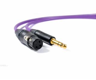 Melodika Jack 6,3 mm - xlr 10m fialová