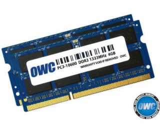 Paměť pro notebook OWC Sodimm, DDR3, 8 GB, 1333 MHz, CL9 ...