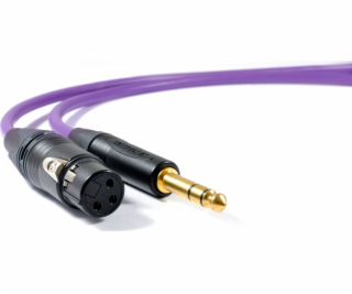 Melodika Jack 6,3 mm - xlr 8m fialová