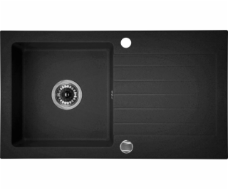 DEANTE ZORBA 1-Chamber Sink s darcerem 76 x 44 cm grafit ...