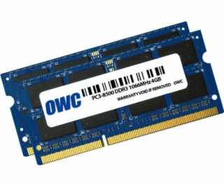 Paměť věnována OWC SO-DimM DDR3 2x4GB 1066MHz CL7 Apple k...