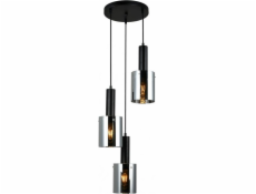 Visí lampa iluxová zavěšená lampa kouř do jídelny iluxní sardo pnd-5581-3a-bk+sg